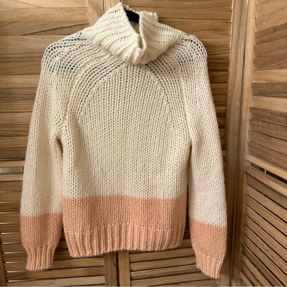 Reiss Hettie Chunky  Colorblock Sweater size S - Picture 4 of 6